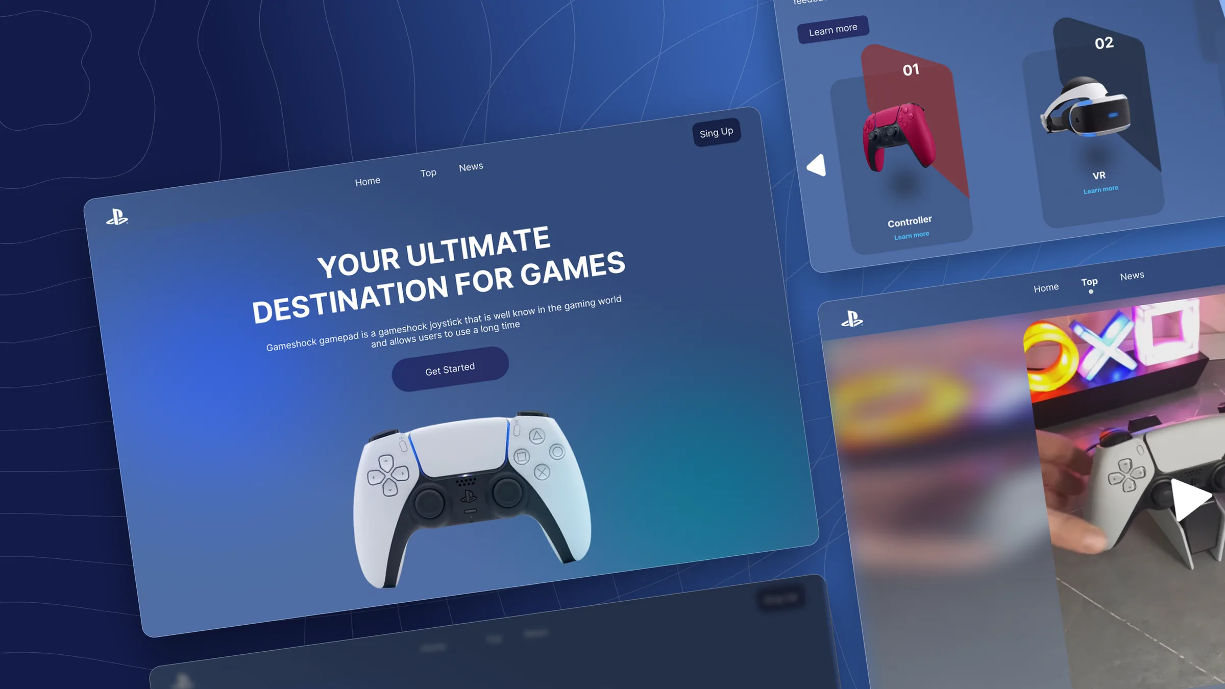 Landing page PS5 — aperçu du projet